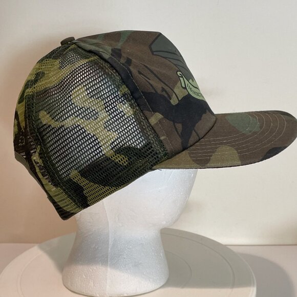 Vintage AIR FORCE 116TH TACTICAL FIGHTER WING Trucker Hat Snap Back Cap Camo USA - Picture 3 of 9